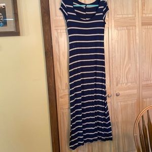 blue and tan maxi